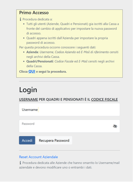 AreaRiservata-LandingPage